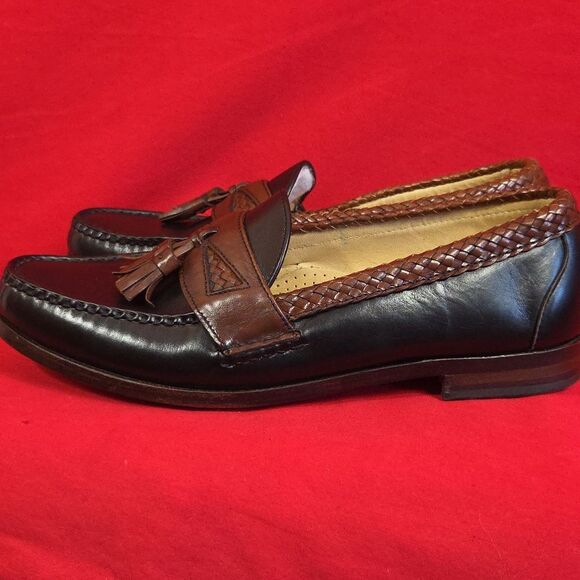ALLEN EDMONDS Maxfield Tassel‎ Loafer Black Brown Mens Size 11.5 D - Picture 5 of 12